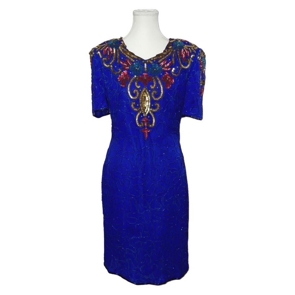 Denise Elle Royal Blue Vintage Dress
